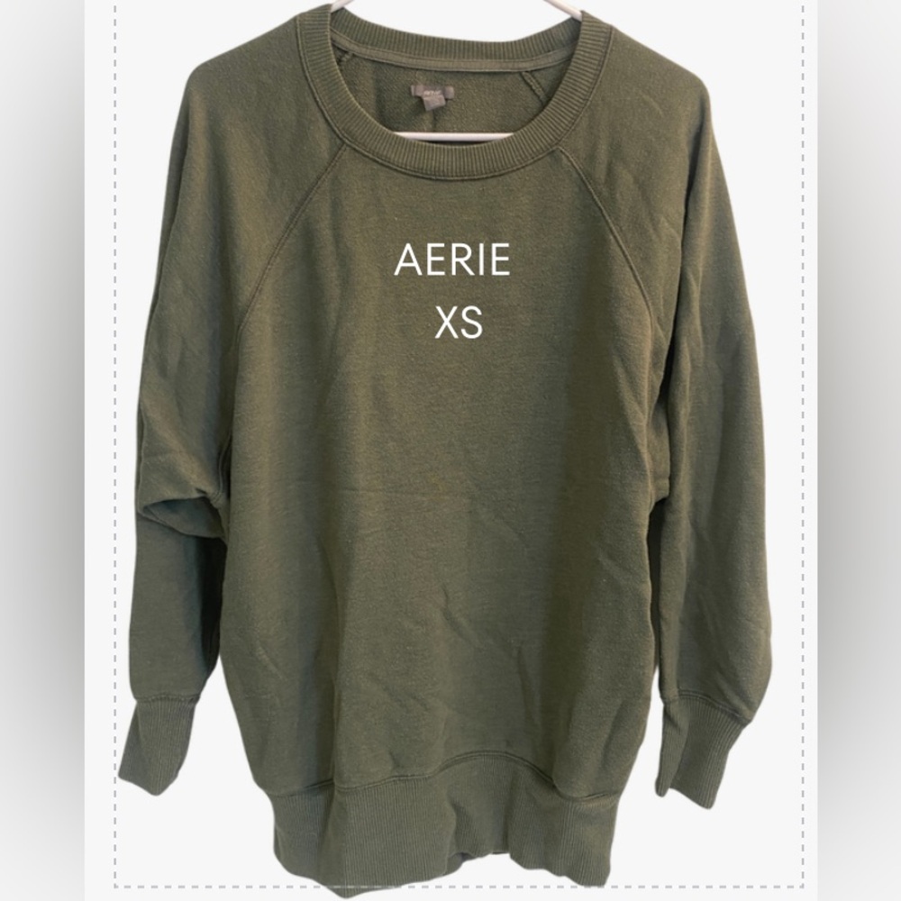 Aerie - XS Forest Green Oversized Sweatshirt